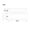 Lampada di emergenza luce led da incasso per cartongesso controsoffitto plafoniera slim bianco parete