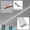 Luce per armadio cucina barra led 2mt 12V tagliabile collegabile con sensore di movimento o touch