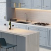 Luce per armadio cucina barra led 2mt 12V tagliabile collegabile con sensore di movimento o touch