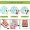 Morsetti terminali collegamento rapido 3 5 vie a 1 polo per cavi elettrici da 0.08 a 4.0 mm 32A connettore a leva