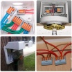 Morsetti terminali collegamento rapido 3 5 vie a 1 polo per cavi elettrici da 0.08 a 4.0 mm 32A connettore a leva