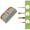 Morsetti di collegamento rapido 2 3 poli a 2 3 vie per cavi elettrici da 0.08 a 4.0 mm 32A connettore a giunzione