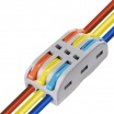 Morsetti di collegamento rapido 2 3 poli a 2 3 vie per cavi elettrici da 0.08 a 4.0 mm 32A connettore a giunzione