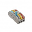 Morsetti di collegamento rapido 2 3 poli a 2 3 vie per cavi elettrici da 0.08 a 4.0 mm 32A connettore a giunzione