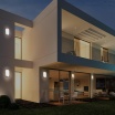 Applique led ovale 15W bianco per esterno giardino balcone lampada da parete impermeabile