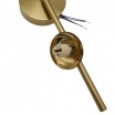 Applique oro con 3 sfere bianche lampada da parete design moderno attacco G9