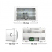 Lampada emergenza compatibile con Bticino Matix 3 moduli supporto 503sa luce led 1.5W con tasto doppia funzione segnapasso