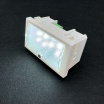 Lampada emergenza compatibile con Bticino Matix 3 moduli supporto 503sa luce led 1.5W con tasto doppia funzione segnapasso