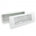 Lampada di emergenza luce a led 4.5W plafoniera bianco da incasso o a parete