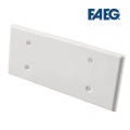 Coperchio rettangolare per scatola incasso 506 507 bianco con viti cassetta 6 7 moduli posti