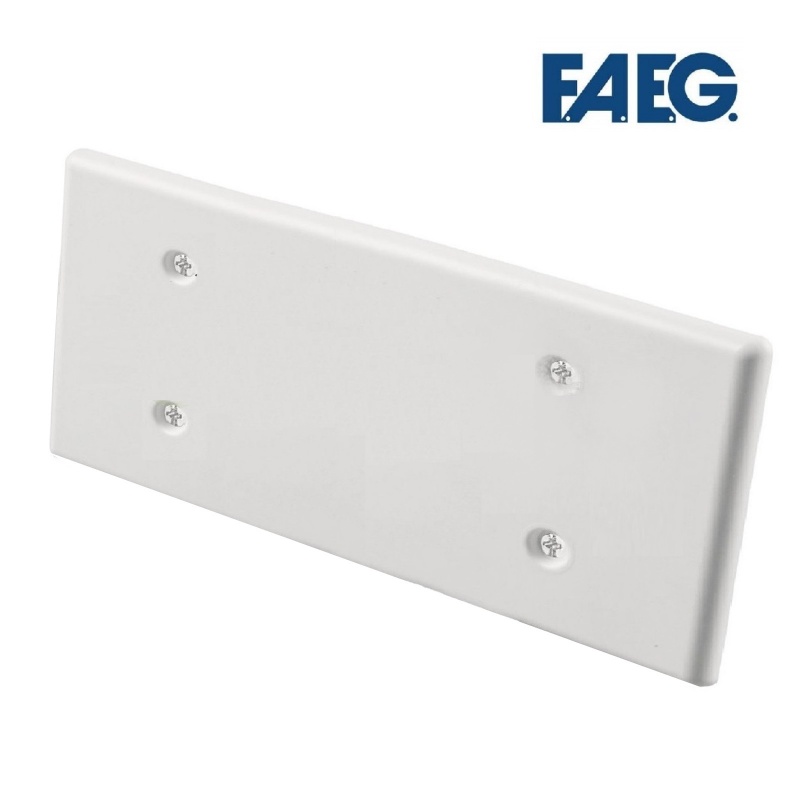 Coperchio rettangolare per scatola incasso 506 507 bianco con viti cassetta 6 7 moduli posti