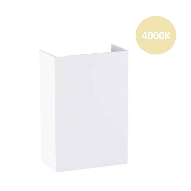 Applique rettangolare 10W bianco per esterno balcone giardino luce regolabile impermeabile IP65