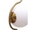 Lampada da terra Oro Argento con sfera in vetro bianco piantana design moderno per salotto camera