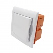 Quadro elettrico da incasso da 2 a 4 moduli centralino con sportello bianco per interruttori DIN IP40