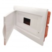 Quadro elettrico da incasso da 6 a 12 moduli centralino con sportello bianco per interruttori DIN IP40