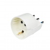 Adattatore spina piccola 10A S11 con presa schuko bianco nero