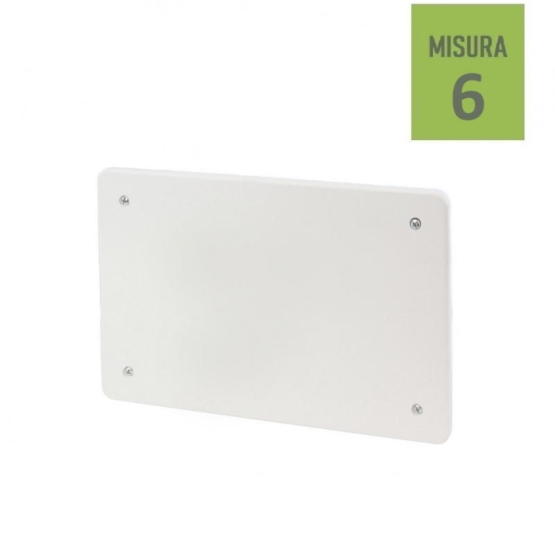 Coperchio di ricambio 198x153 misura 6 rettangolare per scatola cassetta di derivazione da incasso con viti