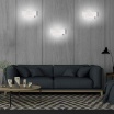 Applique da parete led rettangolare bianco lampada luce fredda naturale calda design moderno