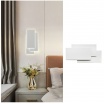 Applique da parete led rettangolare bianco lampada luce fredda naturale calda design moderno
