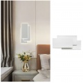 Applique da parete led rettangolare bianco lampada luce fredda naturale calda design moderno