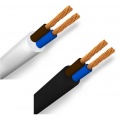 5mt cavo elettrico 2x0.75mm flessibile in matassa bianco e nero H03VV-F
