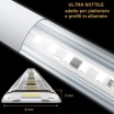Striscia LED 220V IP65 Alta Luminosità, Senza Spina o Alimentatore, Illuminazione Diretta per Esterno, Facile da Installare