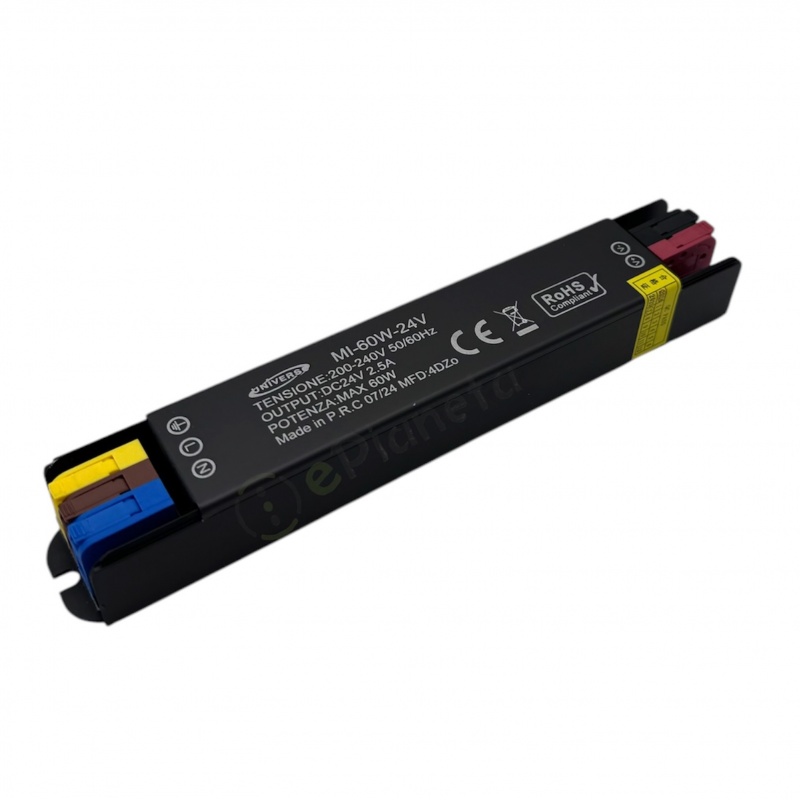 Trasformatore 24V 60W 2.5A 100W 4.16A salvaspazio mini piccolo alimentatore