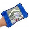 Borsa Acqua Calda Elettrica Scalda mani piedi Ricaricabile Scaldino peluche con tasca morbido con cuore cuori
