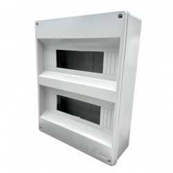 Quadro elettrico centralino senza sportello 12 - 24 moduli din da parete per interruttori