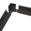 Connettore giunzione angolare e angolo curva nero per collegamento binario magnetico da esterno 48V