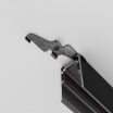 Staffa gancio per il fissaggio del binario magnetico al soffitto o a parete