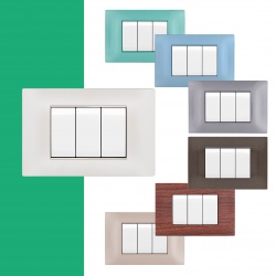 Placche compatibili vimar plana 2 3 4 7 posti