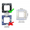 Placche Compatibili Bticino LIVING LIGHT placca 3 4 7 moduli vari colori per supporti LN4703