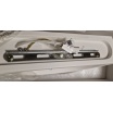 Applique da parete in gesso attacco G9 lampada mezzaluna semicircolare doppia luce design moderno bianco verniciabile