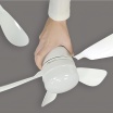 Ventilatore a lampadario led da soffitto attacco E27 con telecomando luce dimmerabile calda naturale bianca 3 velocità