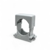 Clips morsetti fissatubo da 13 - 21 23 - 35 38 - 80 mm per fissaggio tubi rigidi o flessibili a scatto grigio RAL 7035