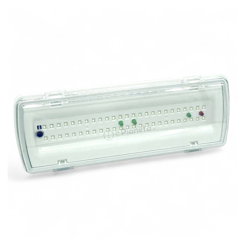 Lampada di emergenza da parete impermeabile 3.5W per esterno anti black out con segnaletica uscita