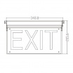 Lampada di emergenza uscita EXIT funzione SA SE segnapasso segnaletica sicurezza luce led