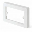 Impianto elettrico da parete su canalina facile installazione presa bipasso schuko interruttore pulsante deviatore bianco ovale