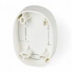 Impianto elettrico da parete su canalina facile installazione presa bipasso schuko interruttore pulsante deviatore bianco ovale