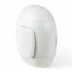 Impianto elettrico da parete su canalina facile installazione presa bipasso schuko interruttore pulsante deviatore bianco ovale