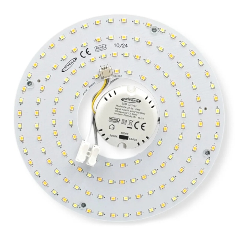 Circolina LED 24W Ø 19cm ricambio per plafoniera anello rotondo lampada a basso consumo per soffitto cucina bagno