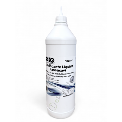 Flacone scivolante per tubi liquido lubrificante da 1 litro per facilitare lo scorrimento dei cavi elettrici MADE IN ITALY