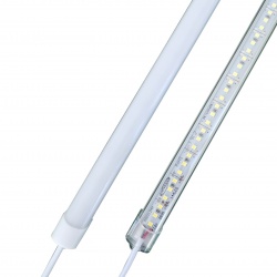 Striscia 144 LED rigida barra profilo alluminio 1 mt 12V bianco caldo naturale
