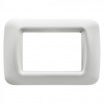 Frutti e Placche bianchi supporti 3 posti compatibili con Gewiss system