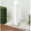 Lampione da giardino per esterno attacco lampadina E27 lampioncino cilindro moderno nero bianco IP44