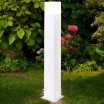 Lampione da giardino per esterno attacco lampadina E27 lampioncino cilindro moderno nero bianco IP44
