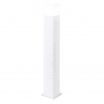 Lampione da giardino per esterno attacco lampadina E27 lampioncino cilindro moderno nero bianco IP44