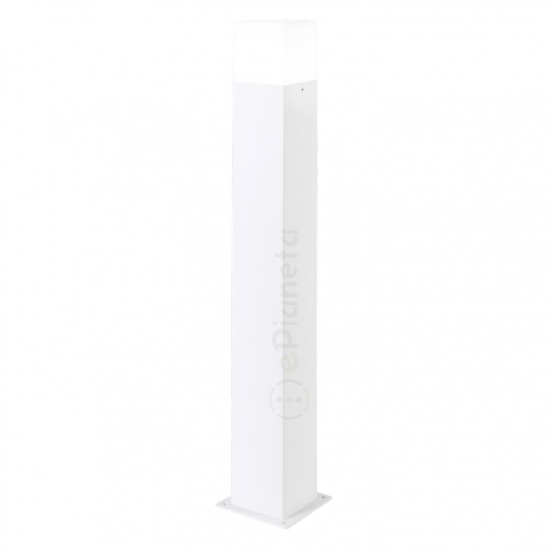 Lampione da giardino per esterno attacco lampadina E27 lampioncino cilindro moderno nero bianco IP44