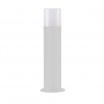 Lampione da giardino per esterno attacco lampadina E27 lampioncino cilindro moderno nero bianco IP44